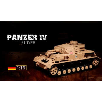 Ferngesteuerter Panzer ASG 1:16 DAK Pz Kpfw IV Ausf. F-1 RTR 2,4 GHz - Heng Long 3858-1B (P)